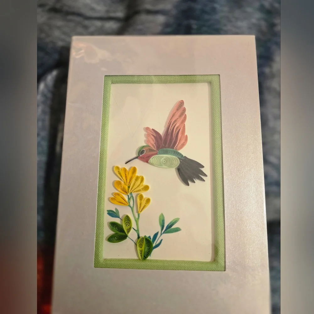 Hummingbird Quilling Card Journal - Picture 1 of 5